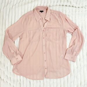 Talbots Light Pink Sheer Blouse